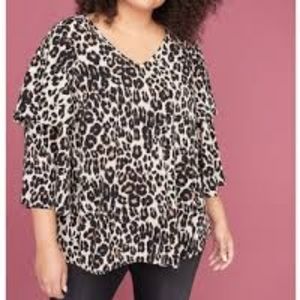 Lane Bryant Cheeta Blouse